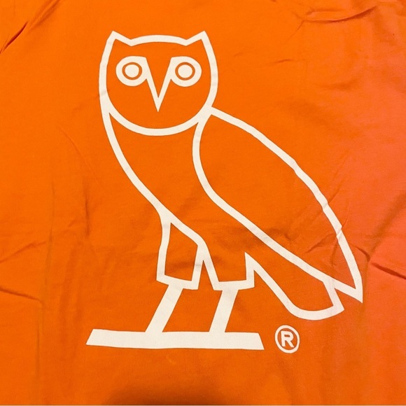 Ovo Orange Tshirt Men’s Size Small Owl Shirt - Picture 2 of 16
